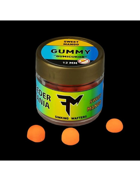 Wafters Feedermania Gummy, Sweet Mango, 12mm Wafters Feedermania Gummy, Sweet Mango, 12mm