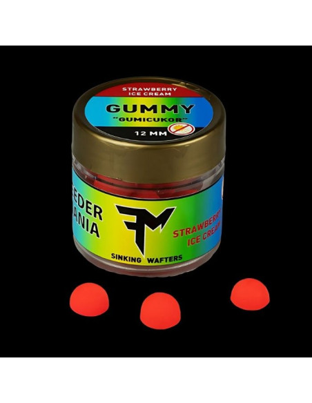 Wafters Feedermania Gummy, Strawberry Ice Cream, 12mm Wafters Feedermania Gummy, Strawberry Ice Cream, 12mm