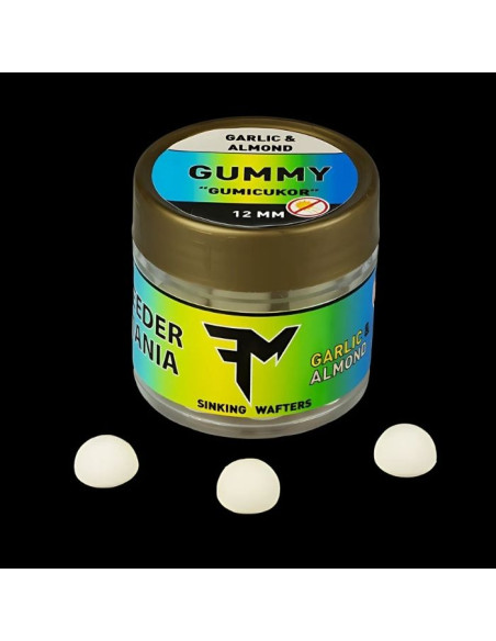 Wafters Feedermania Gummy, Garlic & Almond, 12mm Wafters Feedermania Gummy, Garlic & Almond, 12mm