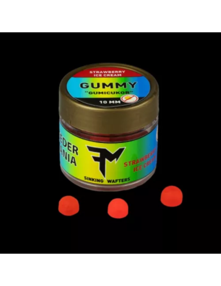 Wafters Feedermania Gummy, Strawberry Ice Cream, 10mm Wafters Feedermania Gummy, Strawberry Ice Cream, 10mm