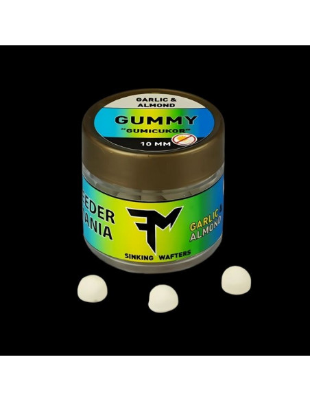 Wafters Feedermania Gummy, Garlic & Almond, 10mm Wafters Feedermania Gummy, Garlic & Almond, 10mm