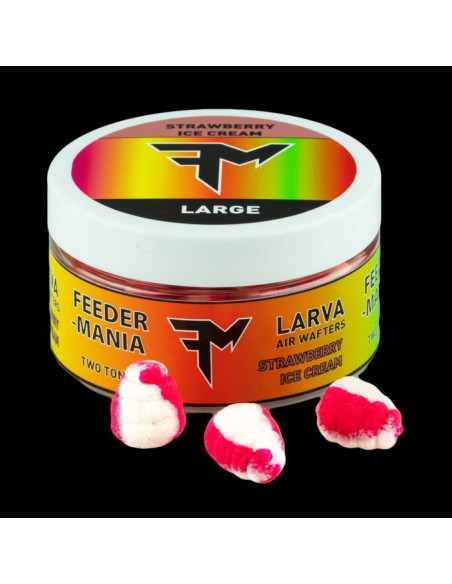Wafters Feedermania Larva Air Two Tone L, Strawberry Ice Cream Wafters Feedermania Larva Air Two Tone L, Strawberry Ice Cream