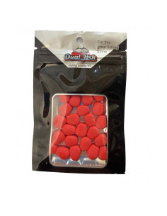 Porumb Flotant din Silicon Dual Fish cu Aroma Adaugata, Rosu