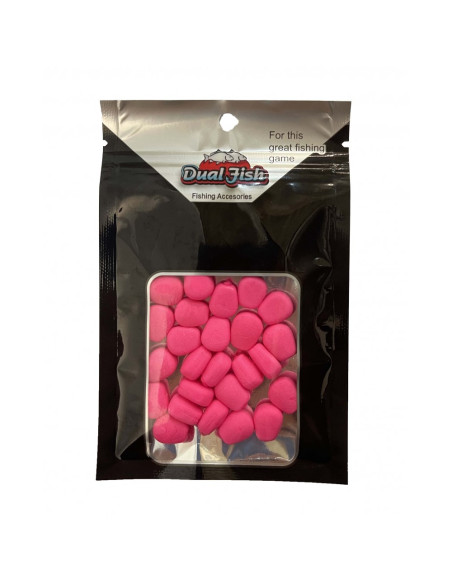 Porumb Flotant din Silicon Dual Fish cu Aroma Adaugata, Roz Porumb Flotant din Silicon Dual Fish cu Aroma Adaugata, Roz