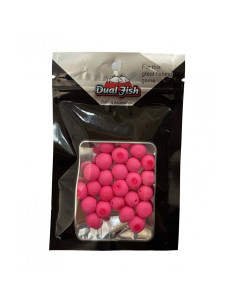 Bile din Silicon Dual Fish cu Aroma Adaugata, Roz Fluo