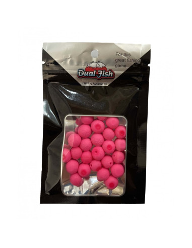 Bile din Silicon Dual Fish cu Aroma Adaugata, Roz Fluo