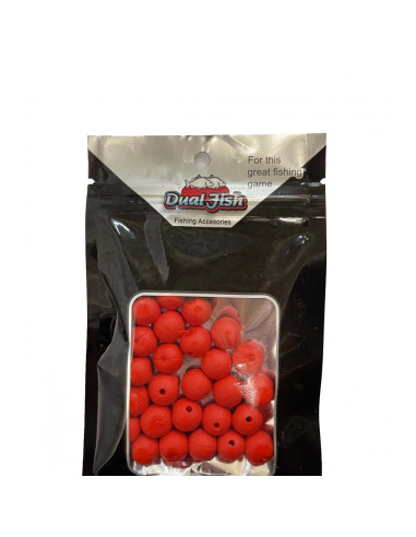 Bile din Silicon Dual Fish cu Aroma Adaugata, Rosu