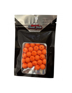 Bile din Silicon Dual Fish cu Aroma Adaugata, Portocaliu Fluo