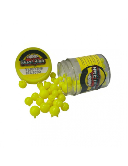 Bile din Silicon Dual Fish cu Feromoni, Galben