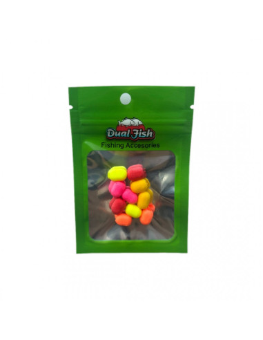 Dual-Sponge Dual Fish, 10mm, Mix, 10buc