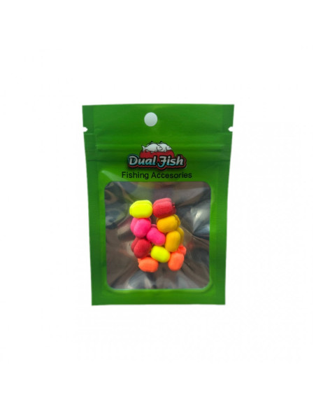 Dual-Sponge Dual Fish, 10mm, Mix, 10buc Dual-Sponge Dual Fish, 10mm, Mix, 10buc