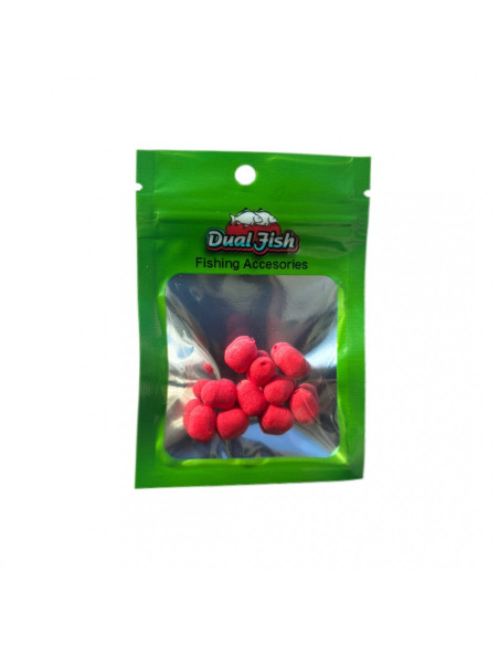 Dual-Sponge Dual Fish, 10mm, Rosu, 10buc Dual-Sponge Dual Fish, 10mm, Rosu, 10buc