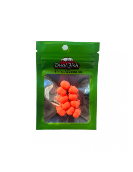 Dual-Sponge Dual Fish, 10mm, Portocaliu Fluo, 10buc Dual-Sponge Dual Fish, 10mm, Portocaliu Fluo, 10buc