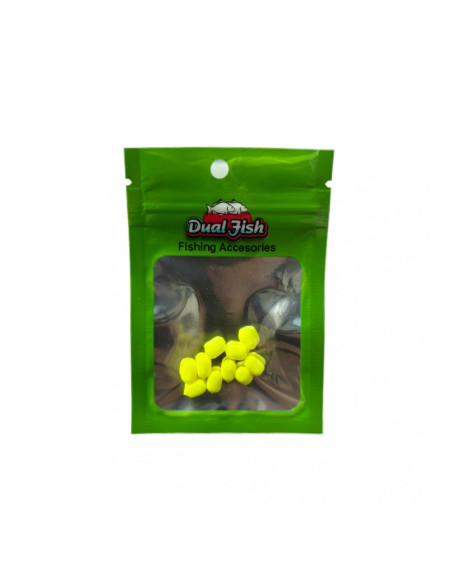 Dual-Sponge Dual Fish, 6mm, Galben Fluo, 10buc Dual-Sponge Dual Fish, 6mm, Galben Fluo, 10buc