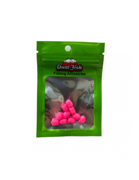 Dual-Sponge Dual Fish, 6mm, Roz Fluo, 10buc Dual-Sponge Dual Fish, 6mm, Roz Fluo, 10buc