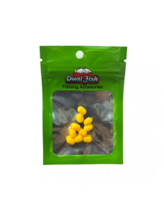 Dual-Sponge Dual Fish, 6mm, Galben, 10buc