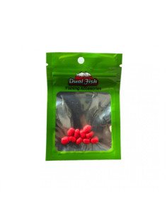Dual-Sponge Dual Fish, 6mm, Rosu, 10buc