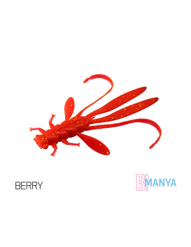 Naluca Nimfa Delphin Manya UVs, Berry, 10.5cm, 5buc