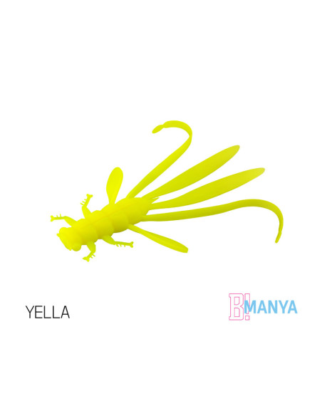 Naluca Nimfa Delphin Manya UVs, Yella, 10.5cm, 5buc