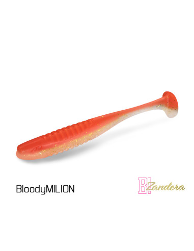 Shad Soft Delphin Zandera FlexiFloat UVs, Bloody Milion, 12cm, 5buc