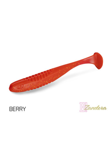 DuoPack Box Shad Soft Delphin Zandera FlexiFloat UVs, Berry, 12cm, 6x5buc