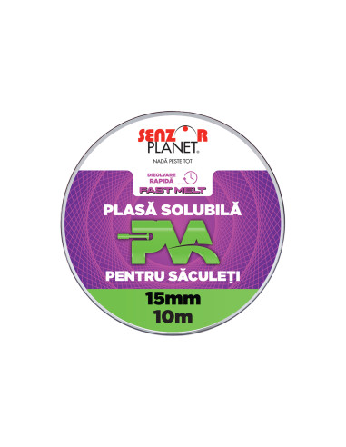 Rezerva Plasa Solubila Senzor PVA Fast Melt, 15mm, 10m