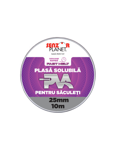 Rezerva Plasa Solubila Senzor PVA Fast Melt, 25mm, 10m