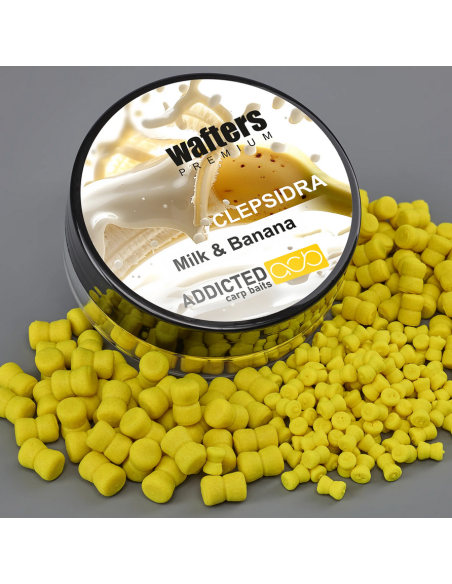 Wafters Addicted Carp Baits Clepsidra Premium, Milk & Banana, 40-50ml