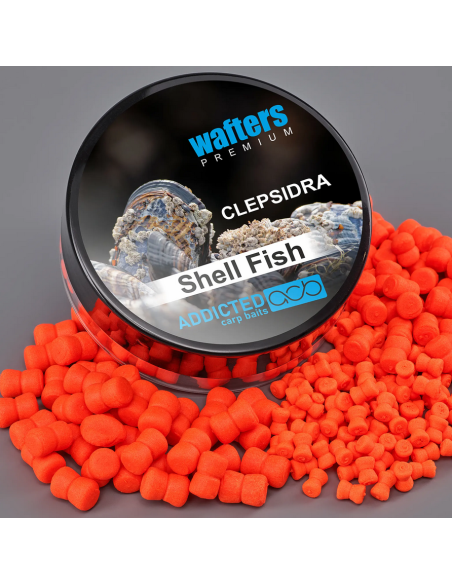 Wafters Addicted Carp Baits Clepsidra Premium, Shell Fish, 40-50ml Wafters Addicted Carp Baits Clepsidra Premium, Shell Fish, 40-50ml