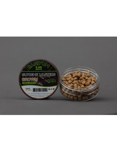 Wafters 2.20 Baits Supreme Bandum Wafters, Brown, 8mm, 50ml