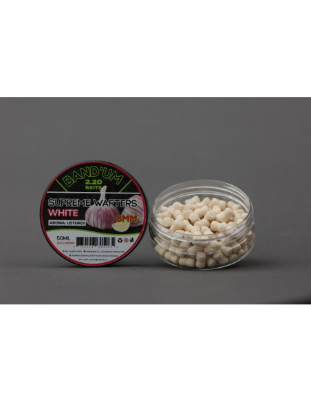 Wafters 2.20 Baits Supreme Bandum Wafters, White, 8mm, 50ml