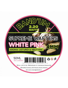 Wafters 2.20 Baits Supreme Bandum Wafters, White-Pink, 4mm, 50ml