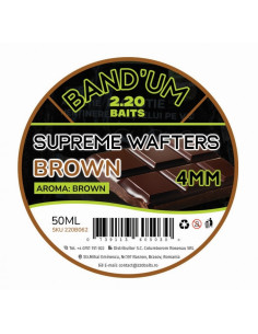 Wafters 2.20 Baits Supreme Bandum Wafters, Brown, 4mm, 50ml