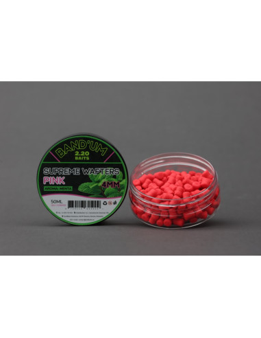 Wafters 2.20 Baits Supreme Bandum Wafters, Pink, 4mm, 50ml