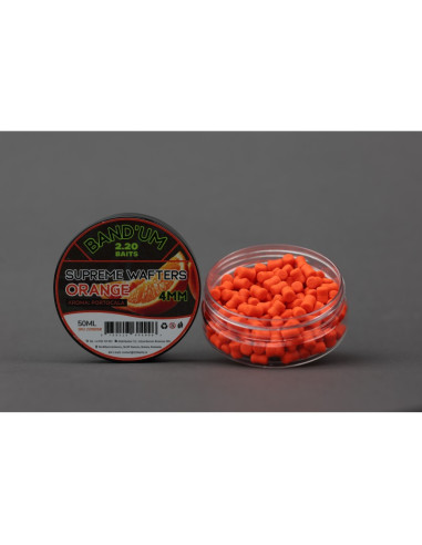 Wafters 2.20 Baits Supreme Bandum Wafters, Orange, 4mm, 50ml