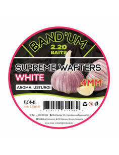 Wafters 2.20 Baits Supreme Bandum Wafters, White, 4mm, 50ml