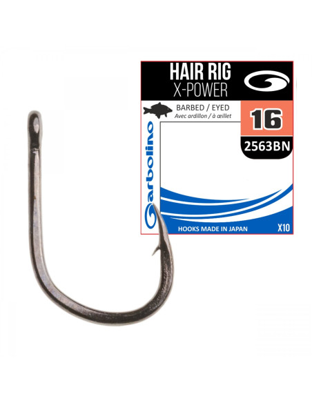 Carlige Garbolino Hair Rig X-Power 2563, 10buc/plic Carlige Garbolino Hair Rig X-Power 2563, 10buc/plic