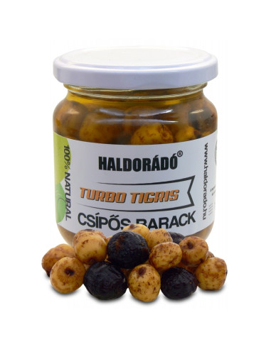 Alune Tigrate Haldorado Tigru Turbo, Piersica Picanta, 130g