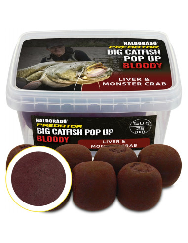 Pop Up Haldorado Catfish Bloody, Liver & Monster Crab, 28mm, 200g