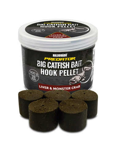 Pelete De Carlig Haldorado Catfish Bait Hook Pellet, Liver & Monster Crab, 28mm, 300g