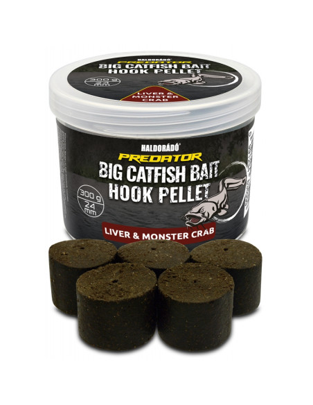 Pelete De Carlig Haldorado Catfish Bait Hook Pellet, Liver & Monster, 24mm, 300g Pelete De Carlig Haldorado Catfish Bait Hook Pellet, Liver & Monster, 24mm, 300g
