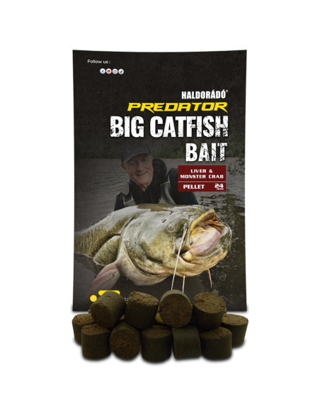 Pelete Pentru Somn Haldorado Catfish Bait Pellet, Liver & Monster Crab, 24mm, 1kg