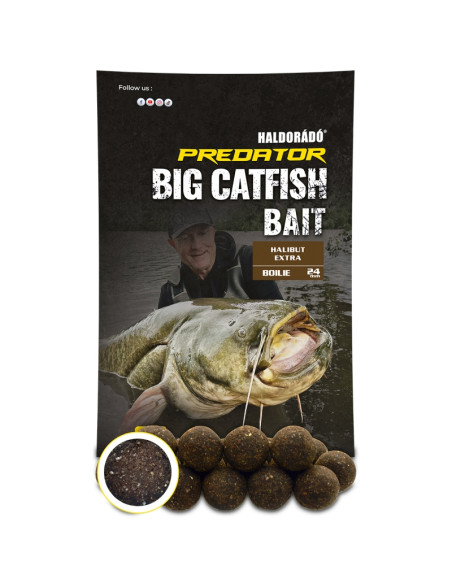 Boilies Pentru Somn Haldorado Catfish Bait Boilie 24+, Halibut Extra, 24mm, 1kg