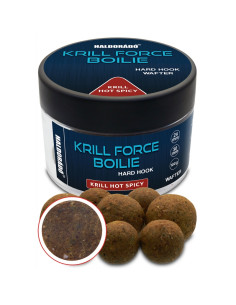 Boilies De Carlig Haldorado Krill Force Boilie Hard Hook Wafter, Krill Hot Spicy, 24-30mm, 100g