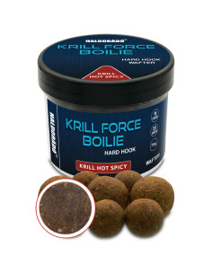 Boilies De Carlig Haldorado Krill Force Boilie Hard Hook Wafter, Krill Hot Spicy, 16-20mm, 70g