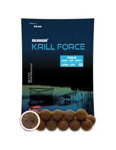 Boilies Haldorado Krill Force Boilie Long Life, Krill Hot Spicy, 20mm, 700g