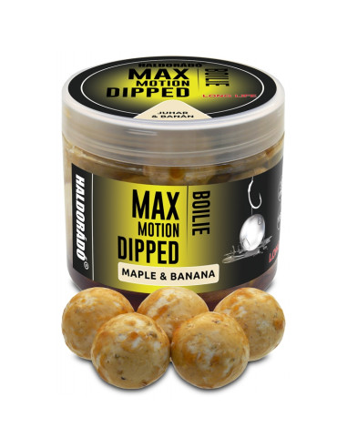 Boilies De Carlig Haldorado Max Motion Boilie Dipped, Artar & Banana, 20mm, 80g