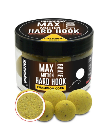 Boilies De Carlig Haldorado Max Motion Boilie Hard Hook Wafter, Champion Corn, 24-30mm, 150g
