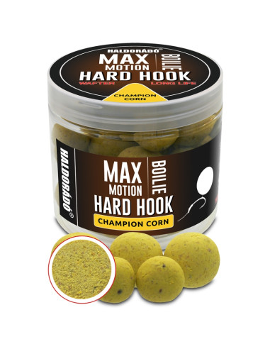 Boilies De Carlig Haldorado Max Motion Boilie Hard Hook Wafter, Champion Corn, 16-20mm, 100g