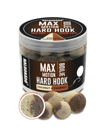 Boilies De Carlig Haldorado Max Motion Boilie Hard Hook Wafter, Cocos & Alune Tigrate, 16-20mm, 100g Boilies De Carlig Haldorado Max Motion Boilie Hard Hook Wafter, Cocos & Alune Tigrate, 16-20mm, 100g